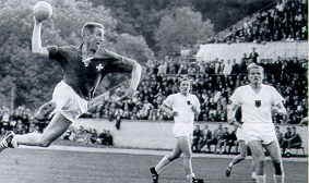 Der Schweizer Hans Gemperle bei der WM 63